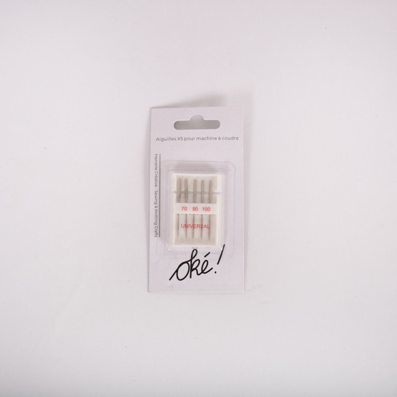 SACHET DE 6 / AIGUILLES MACHINE A COUDRE X5 70 - 90 - 100